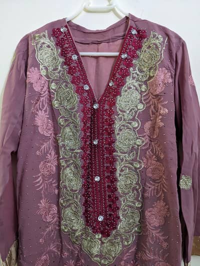 New fancy dress for party wear and fancy shoes