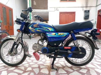 honda cd70 blue addition