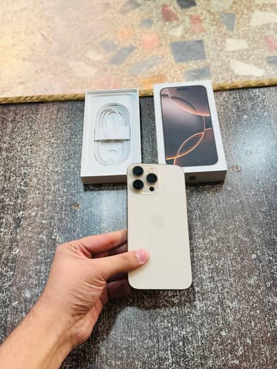 iphone 16 Pro Max 512GB Physical Esim 29 Cycle Full Sim Time Warrenty