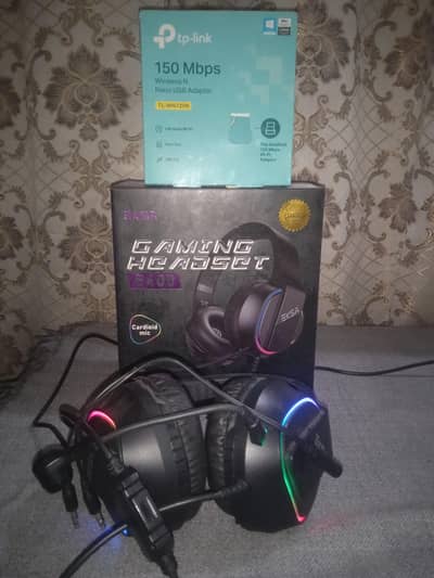 gaming headphones &wifi usb