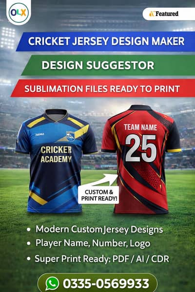 1000 Rs. Graphic designing , Team shirt design suggestion, sublimation