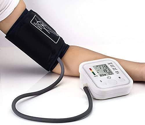 Digital Blood Pressure Monitor for Upper Arm – Accurate BP & Pulse Rate Measurement with Memory, Cuff & LCD Display