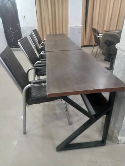 Computer table and chair