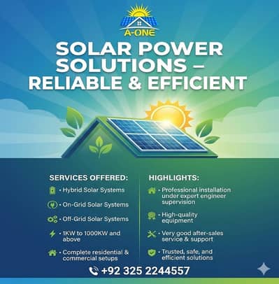 Solar system complete setup | Hybrid On-Grid,/Off-Grid best pric