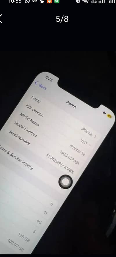 Iphone 12 128GB Non PTA F. U