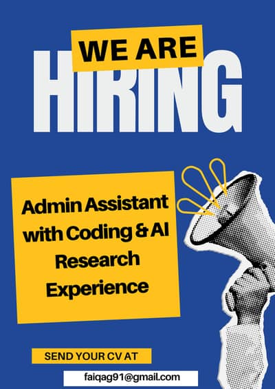 Online Admin Assistant with Coding & AI Research Experience Required