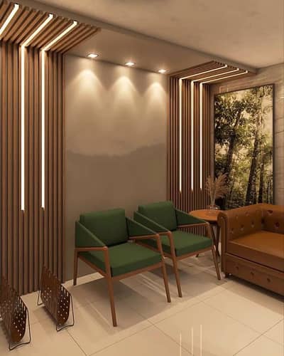 WPC wall panel - wall panels - 6inch WPC wall panels - Media Wall