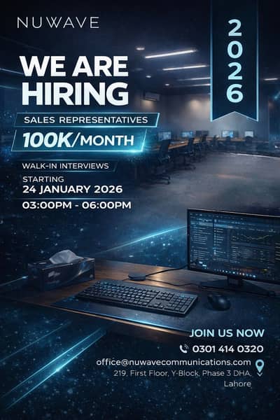 Hiring Telesales Representatives – Call Center Job (Lahore)