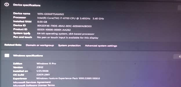 I7 6 gen with gtx 960 4gb gaming PC