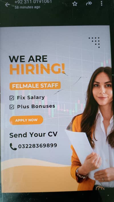 We Are Haring Female Staff