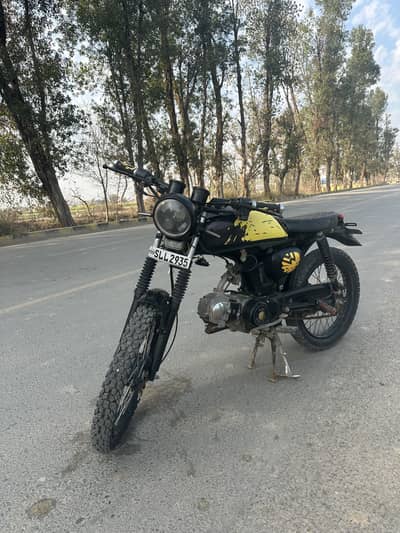 Safari 70c converted cafe racer