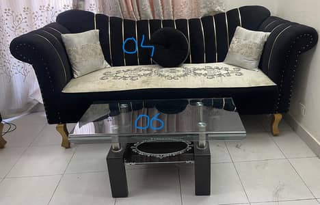 Sofa Set 3+1+1 with Center Table