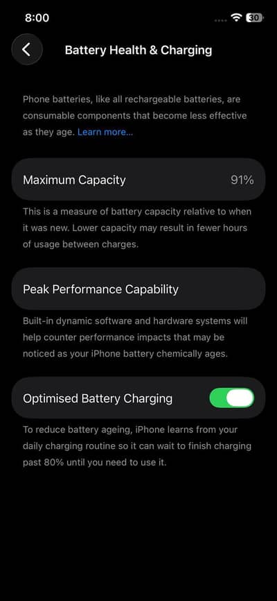 iPhone 12 JV 256 GB water pack 91 battery health
