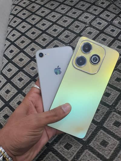 iphone 8 and infinix hot 40i