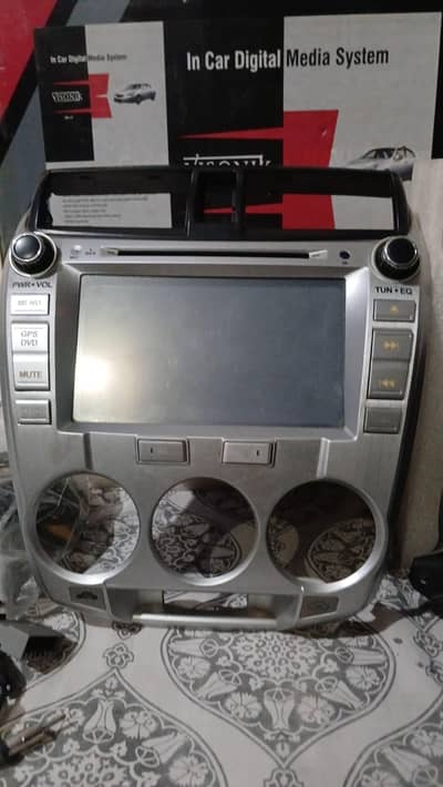honda city lcd with two speakers back camera and all wiring full setup