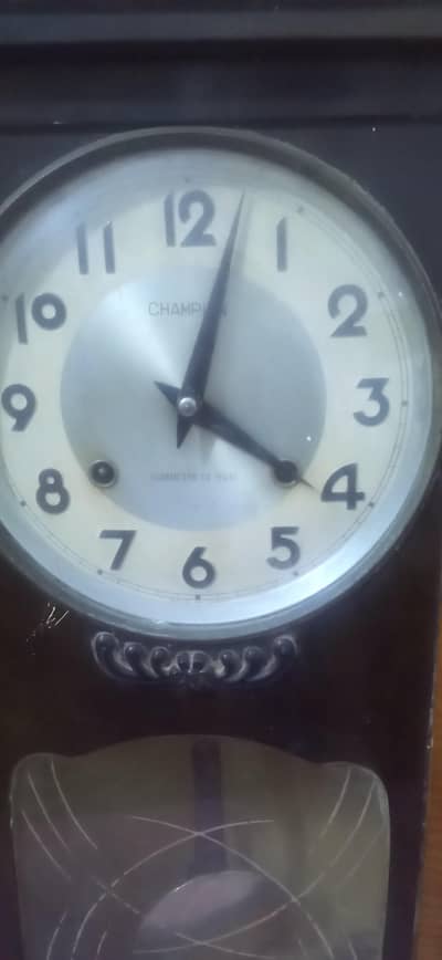 Antique champion pendulum clock. Just for antique.