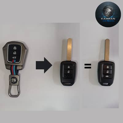 Premium Luxury Metal Key Cover for Honda City / BRV