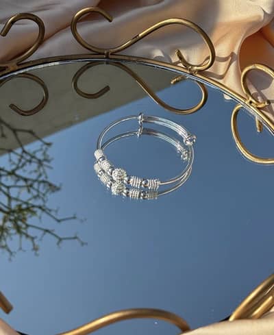 limited edition charm 925 real sliver sterling beads bangle