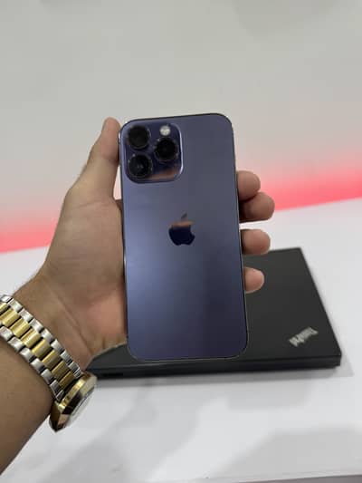 iphone 14 pro max 256GB factory unlock NON PTA Deep purple LLA