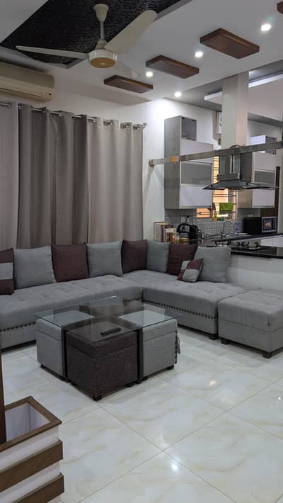 L Shaped Sofa with Table