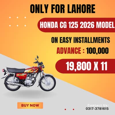 Honda CG 125 2026 On Easy Installments