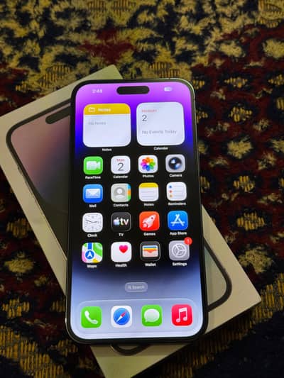 Iphone 14 Pro Max 256GB Factory Unlock PTA Official Approved both Sims