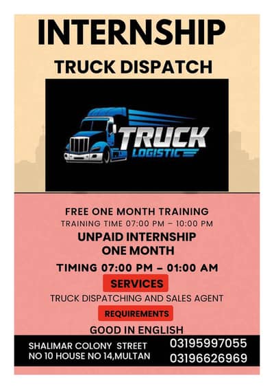 Truck Dispatching Job For Students And Others