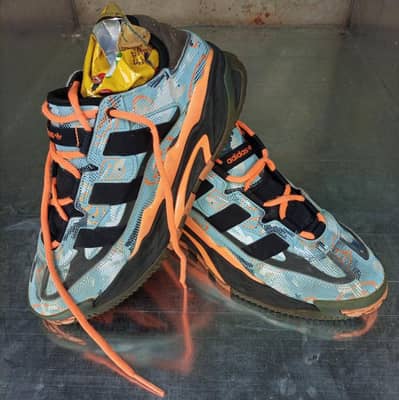 Adidas Originals Niteball – Light Aqua / Core Black / Signal Orange