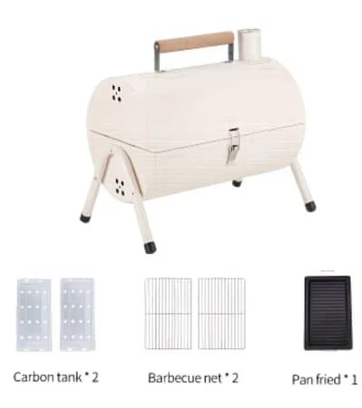 portable cast iron outdoor BBQ grill