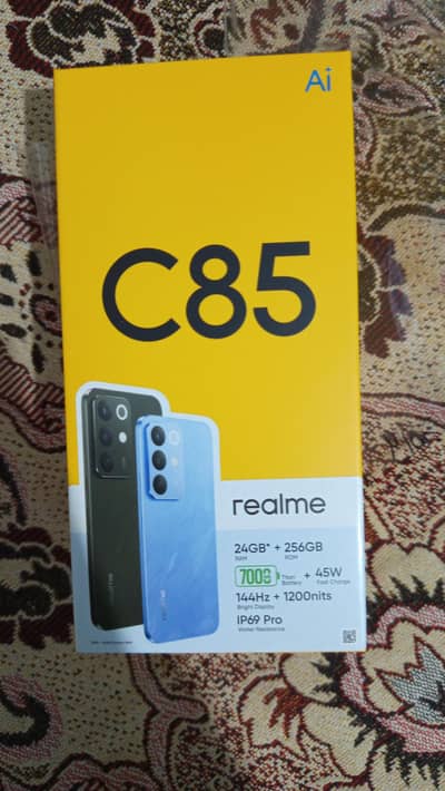 Realme C85 24/256 GB just box open not a single hour used