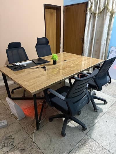 Executive Office chairs and table for sale