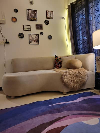 L-Shape modren boucle fabric sofa