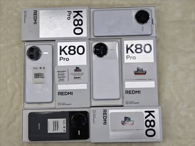 Redmi K80 Pro 12GB 256GB 12GB 512GB Complete Box & K80 Also Available