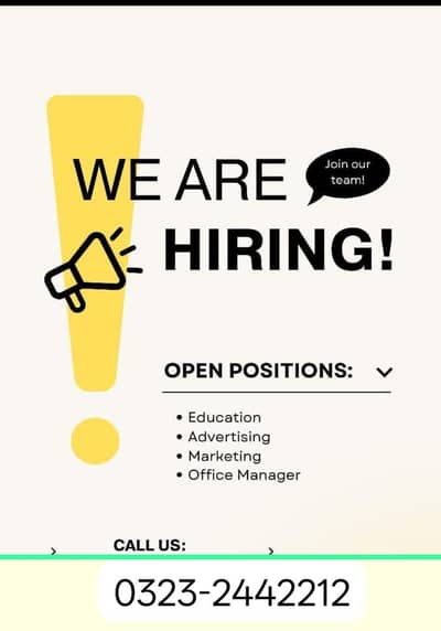 job for office work and management