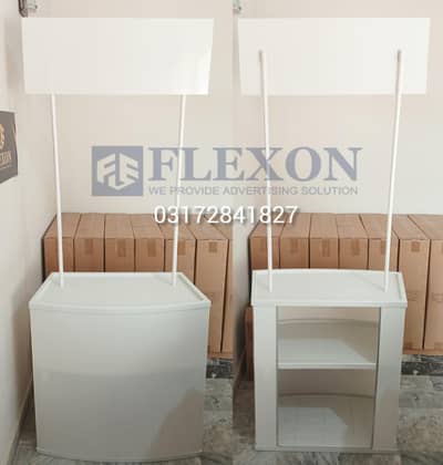 X Standees,Portabe table, China Kiosk, Promotion table, Display Stands