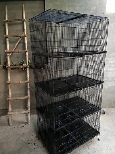 Cage, iron cage, 6.5/3 ft, 4 portions, all accessories available