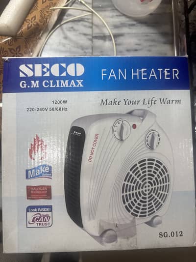 electric fan heater seco.  2 available. Brand  new. Boxed.
