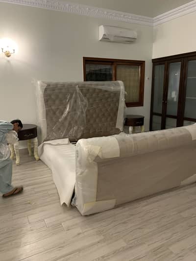 Celeste King Sized Bed with Side Tables