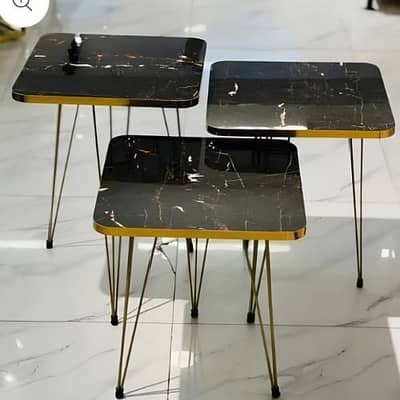 3 Pcs Brand New Trendy Coffee Table Set – 100% New (Unused)