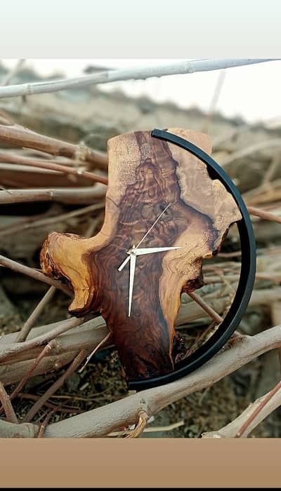 wooden clock