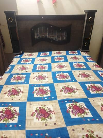 BED with foam  AND ALMARI SET FOR SALE