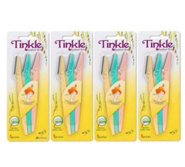 Tinkle eyebrow Razor -12 Pack of facial hair Remover tools for women
