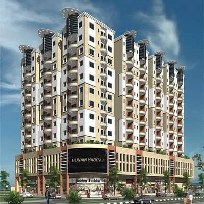 3 bed dd flat Hunain Habitat 4th floor available on Rent