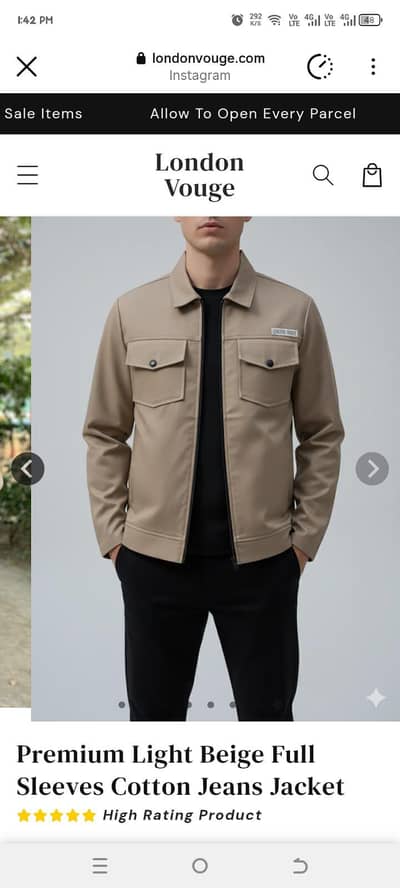 jacket size with large