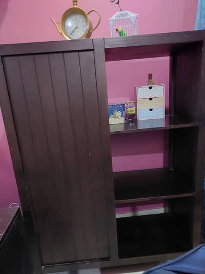 wardrobe with shelves