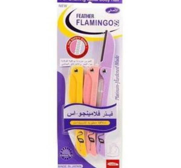 Feather Flamingo-S Disposable Razors (Pack of 3)