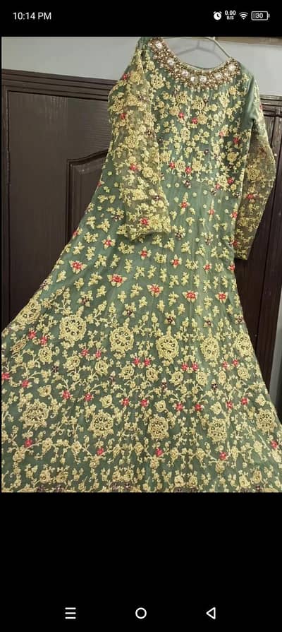 light velvet flowers embroidery maxci