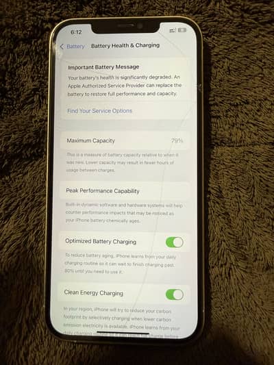 iPhone 12 Pro Max – Battery Health 79% – Excellent Condition
