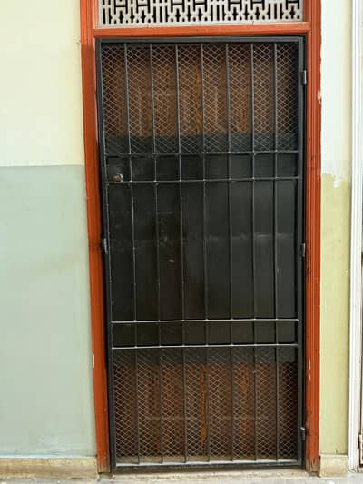 Main iron door with lock