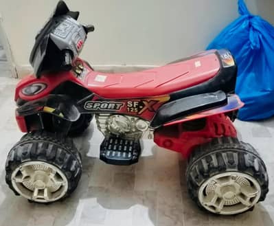 Kids' Electric Sport ATV Quad Bike – Red/Black – Excellent Condition!
